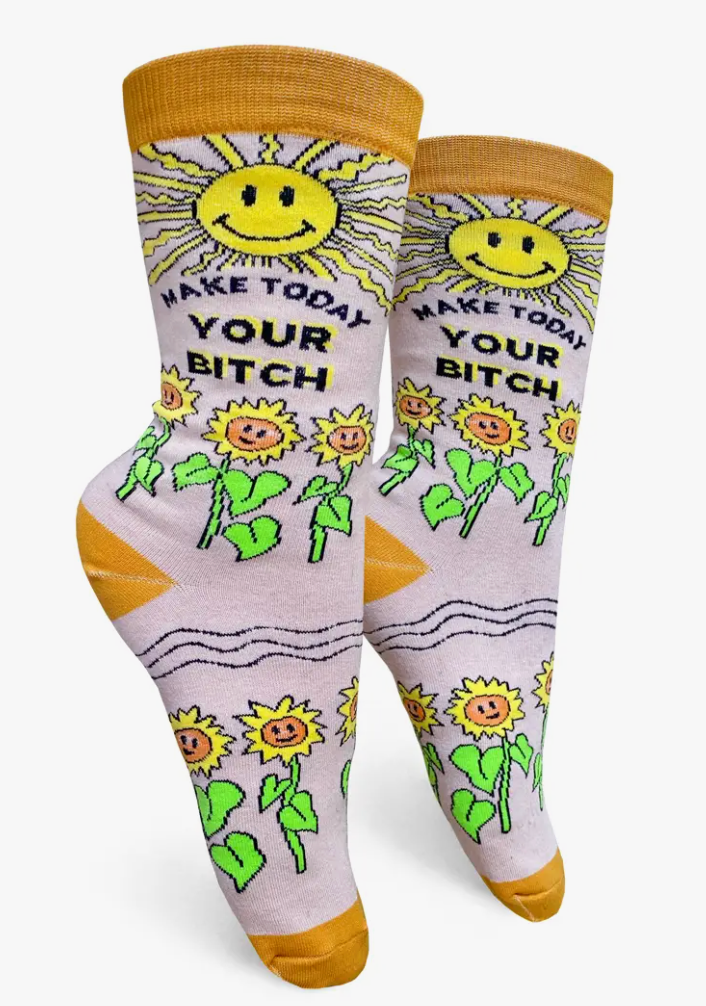 Make Today Your Bitch Women's Crew Socks