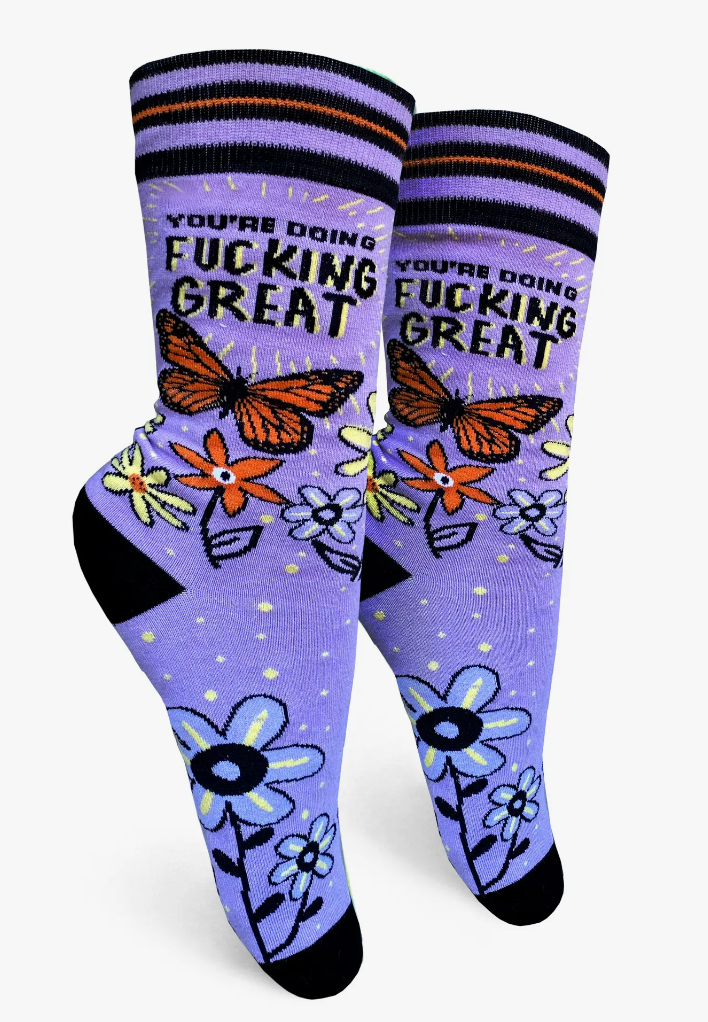 You’re Doing Fucking Great Women's Crew Socks