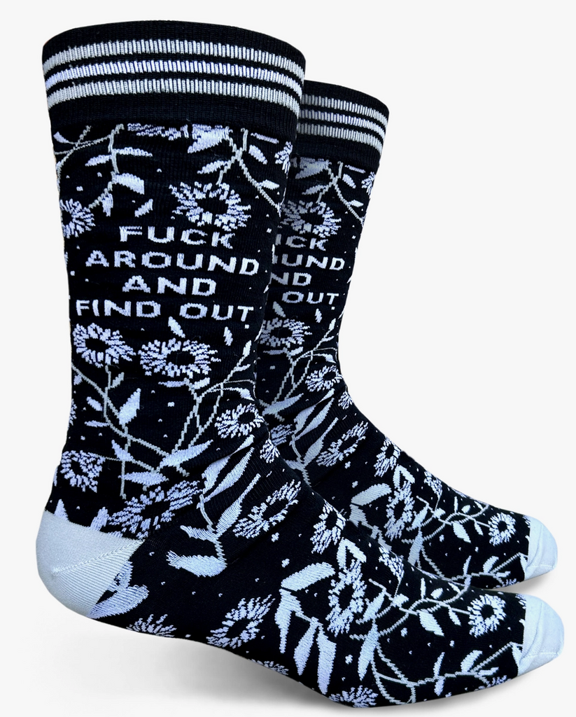 Fuck Around and Find Out Men's Crew Socks