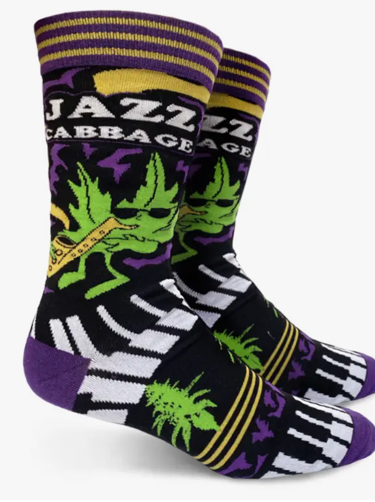 Jazz Cabbage Men's Crew Socks