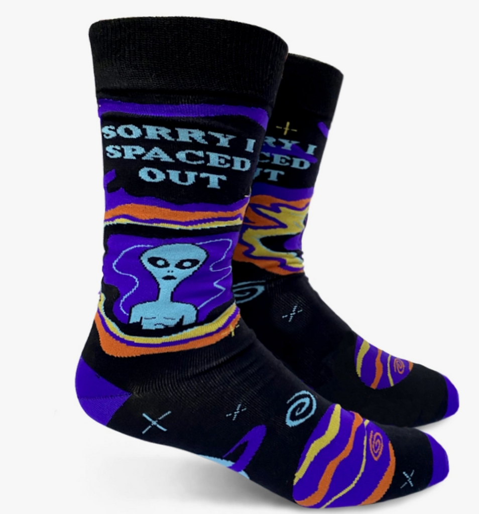 Sorry I Spaced Out Men's Crew Socks