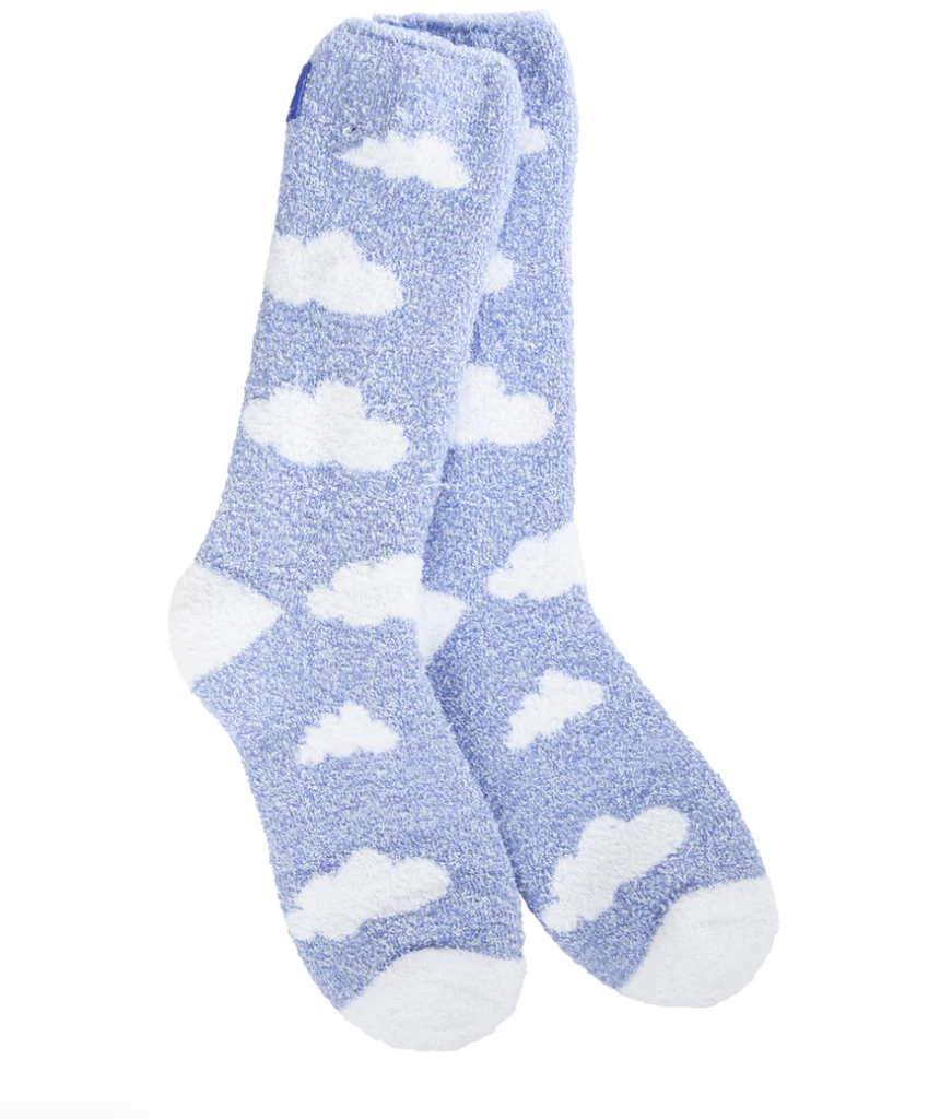 Cloud Periwinkle Crew Socks