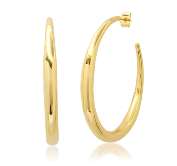 Extra Large Thin to Thick Gold Hoops