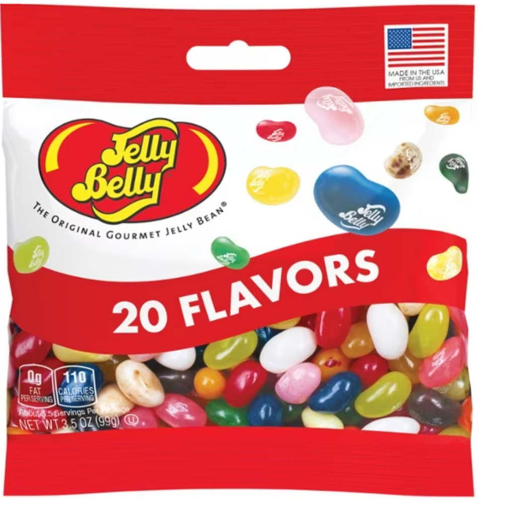 20 flavors Jelly belly
