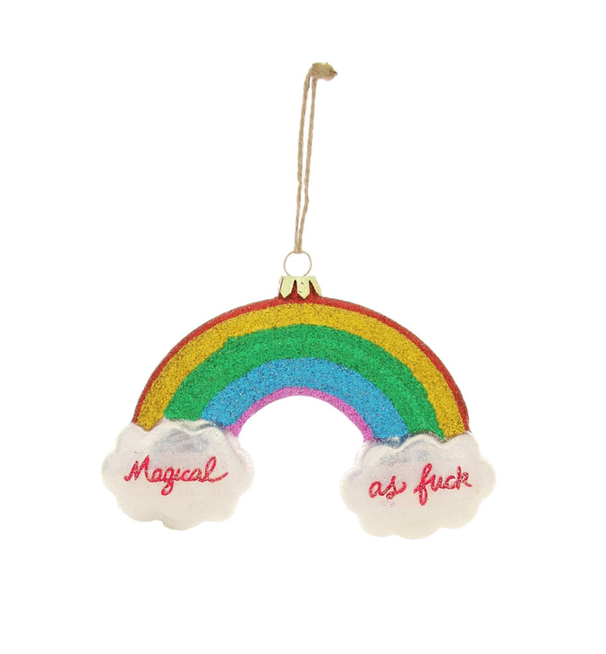 Magical As F*** Rainbow Ornament