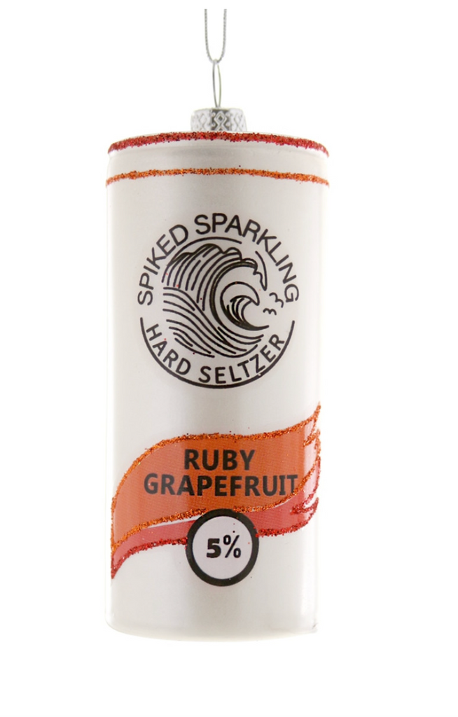 Spiked Seltzer-Ruby Grapefruit Ornament