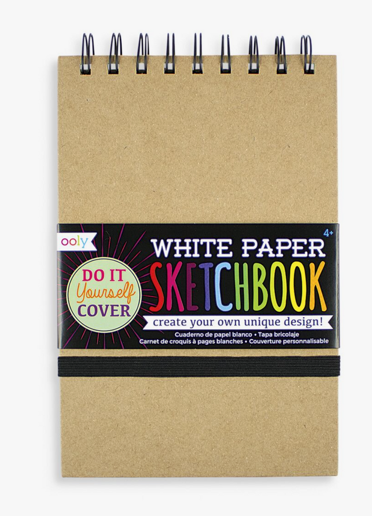 5" X 7.5" D.I.Y. Cover Sketchbook - White