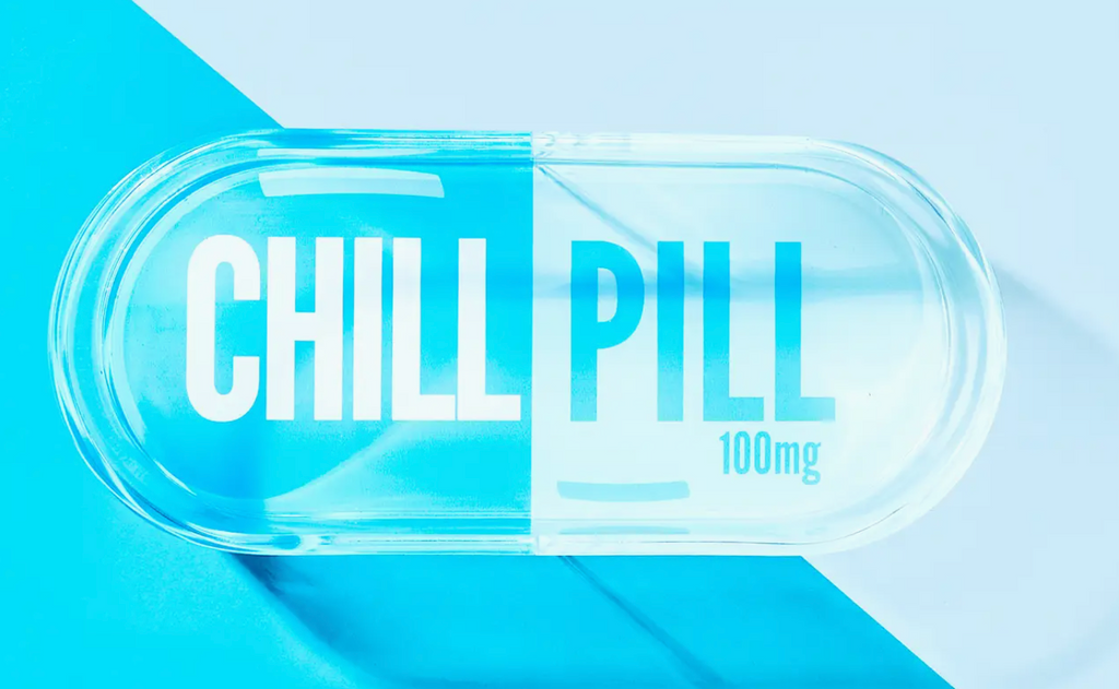 Blue Chill Pill Trinket Tray
