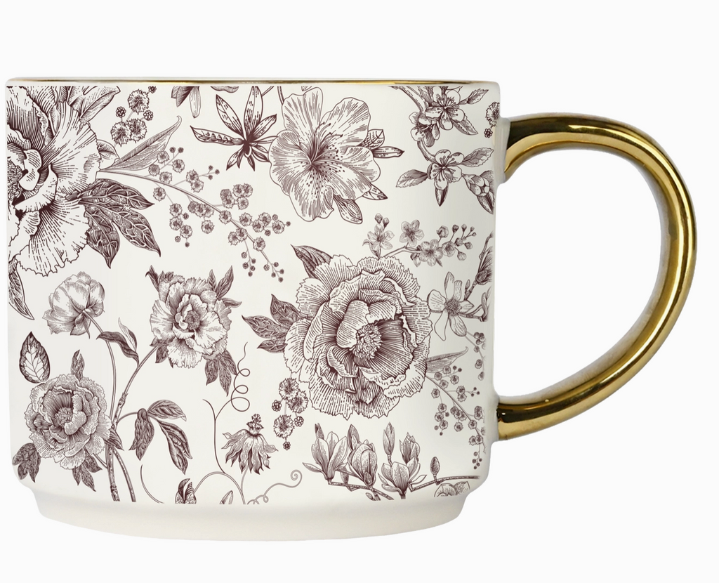 Brown Delft Coffee Mug - Fall Decor & Gifts