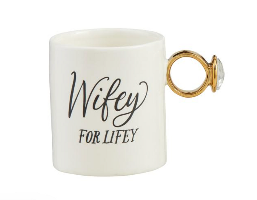 Wifey Ring Handle Mug