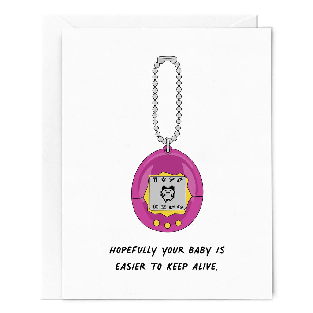 Tamagotchi Easier To Keep Alive New Baby Card