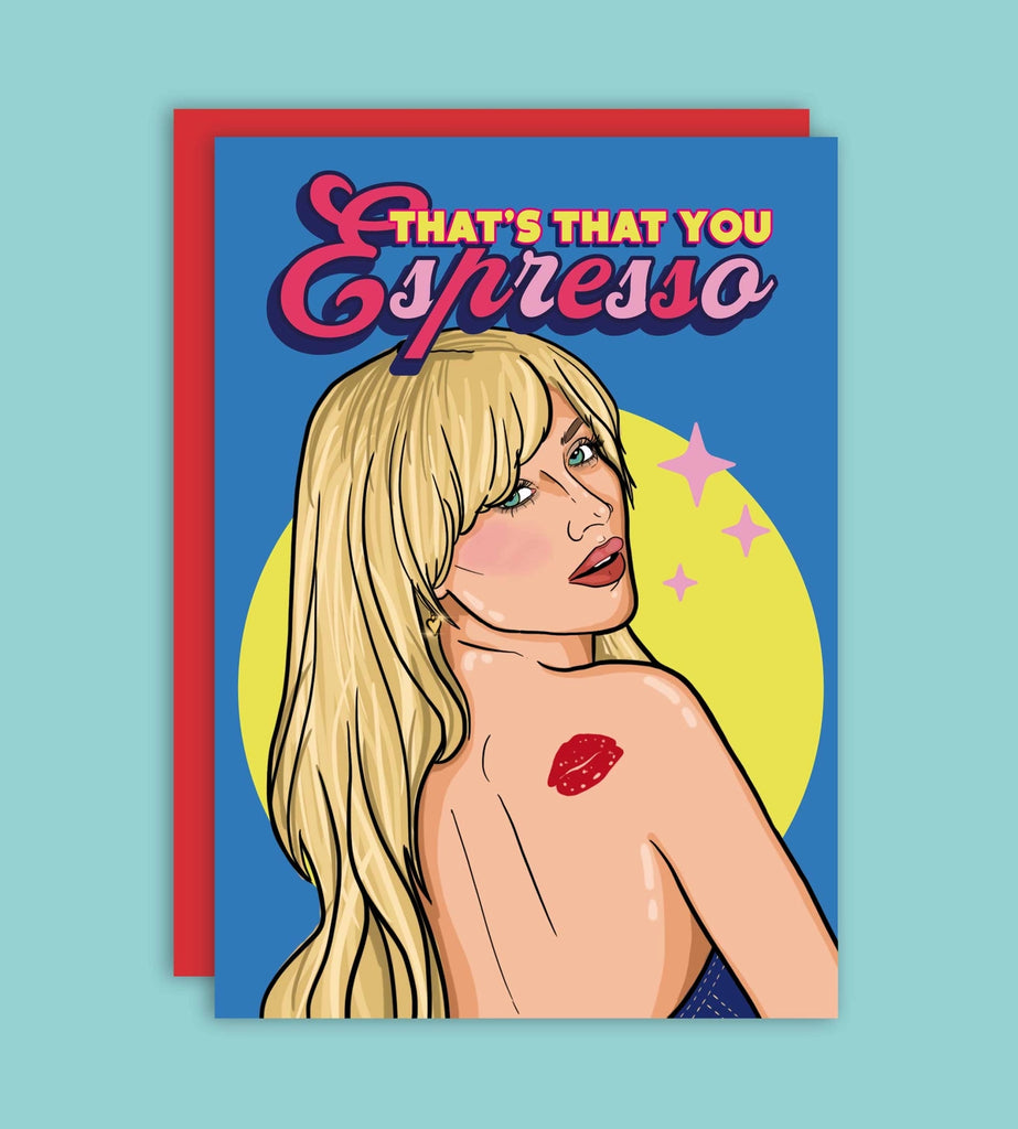 Espresso Sabrina Carpenter Greeting Card