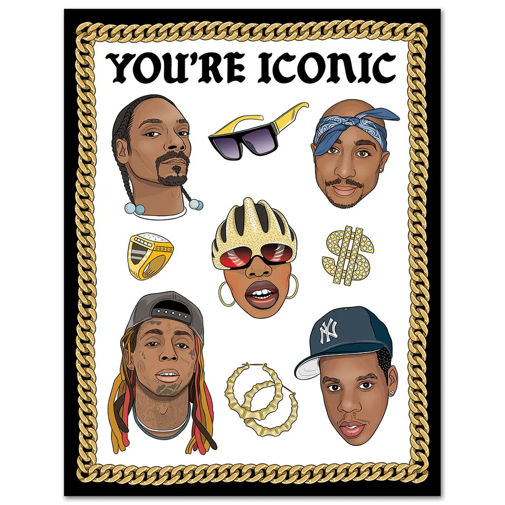 Hip Hop Icons Birthday Card