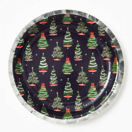 Tinsel Tree Large Christmas Plate