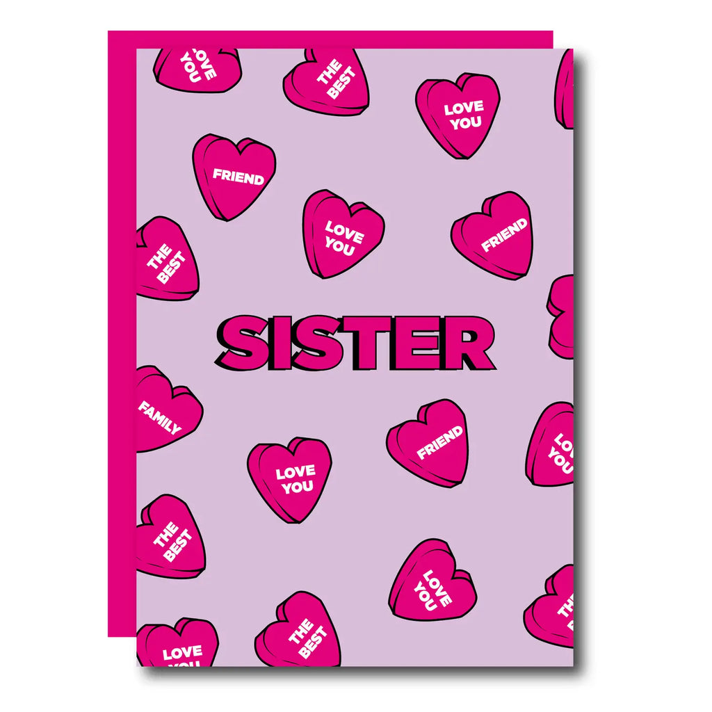 Sister Hearts Greeting Card