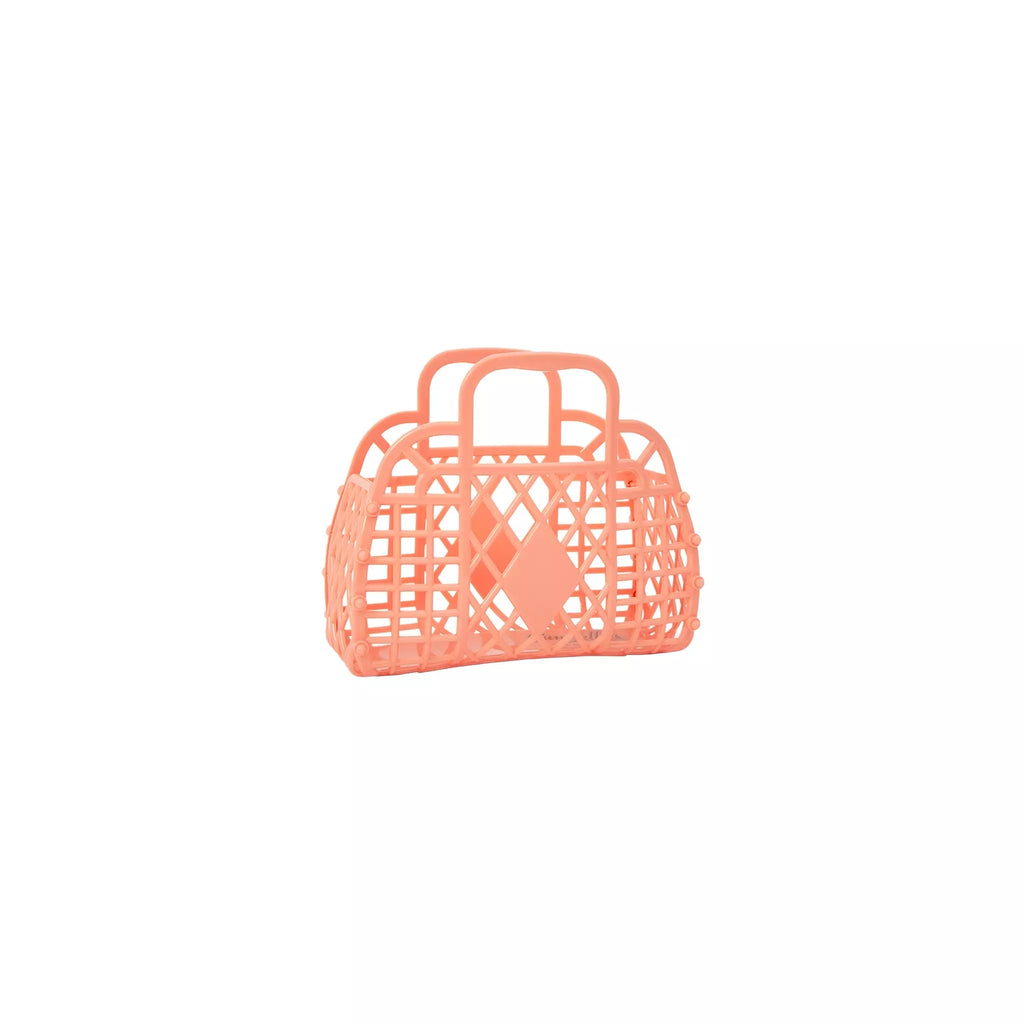 Peach Mini Retro Basket