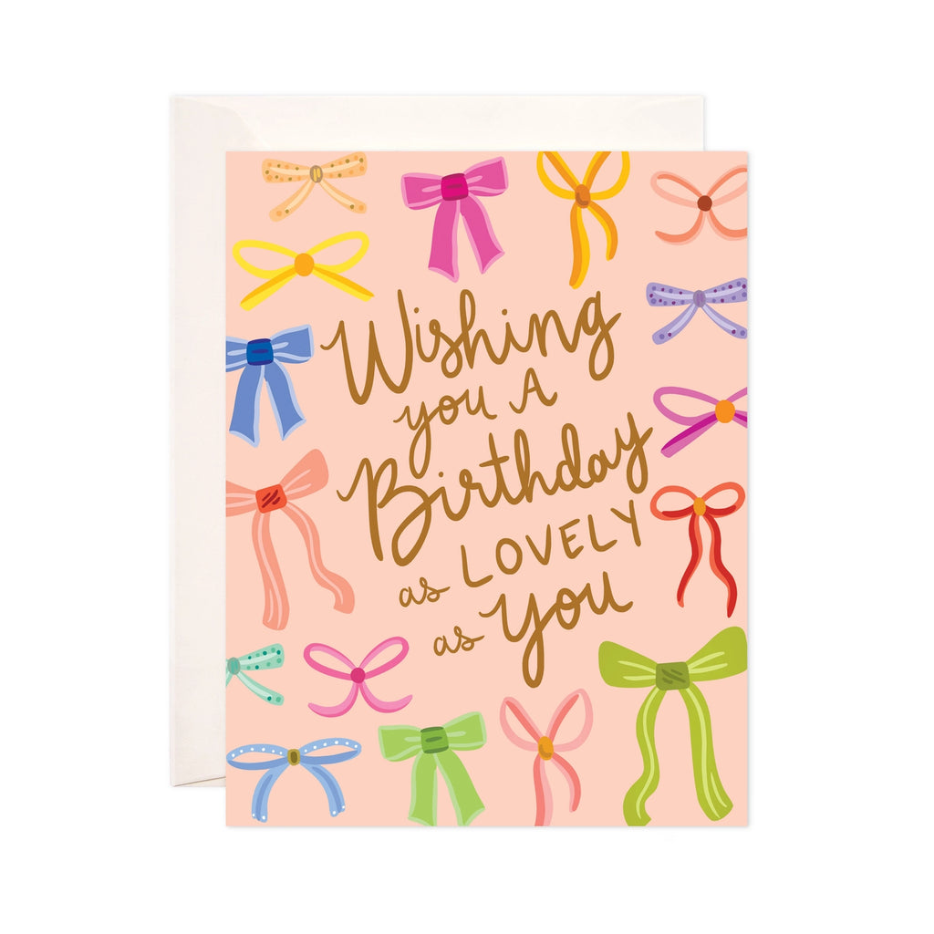 Lovely Bows Greeting Card - Birthday Card