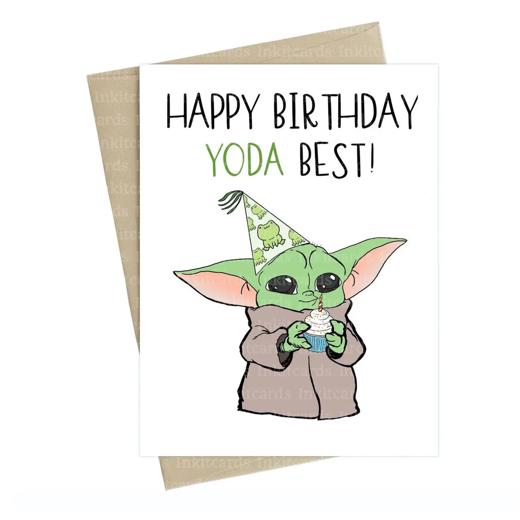 Yoda Best Birthday Card