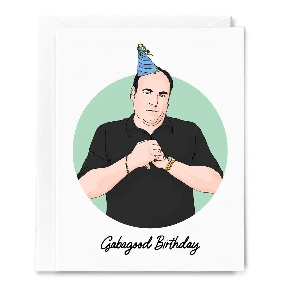 Gabagood Birthday Tony Soprano Card