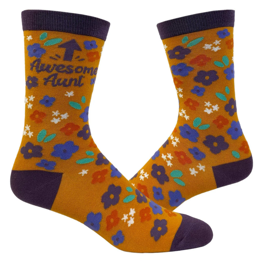 Women's awesome aunt socks