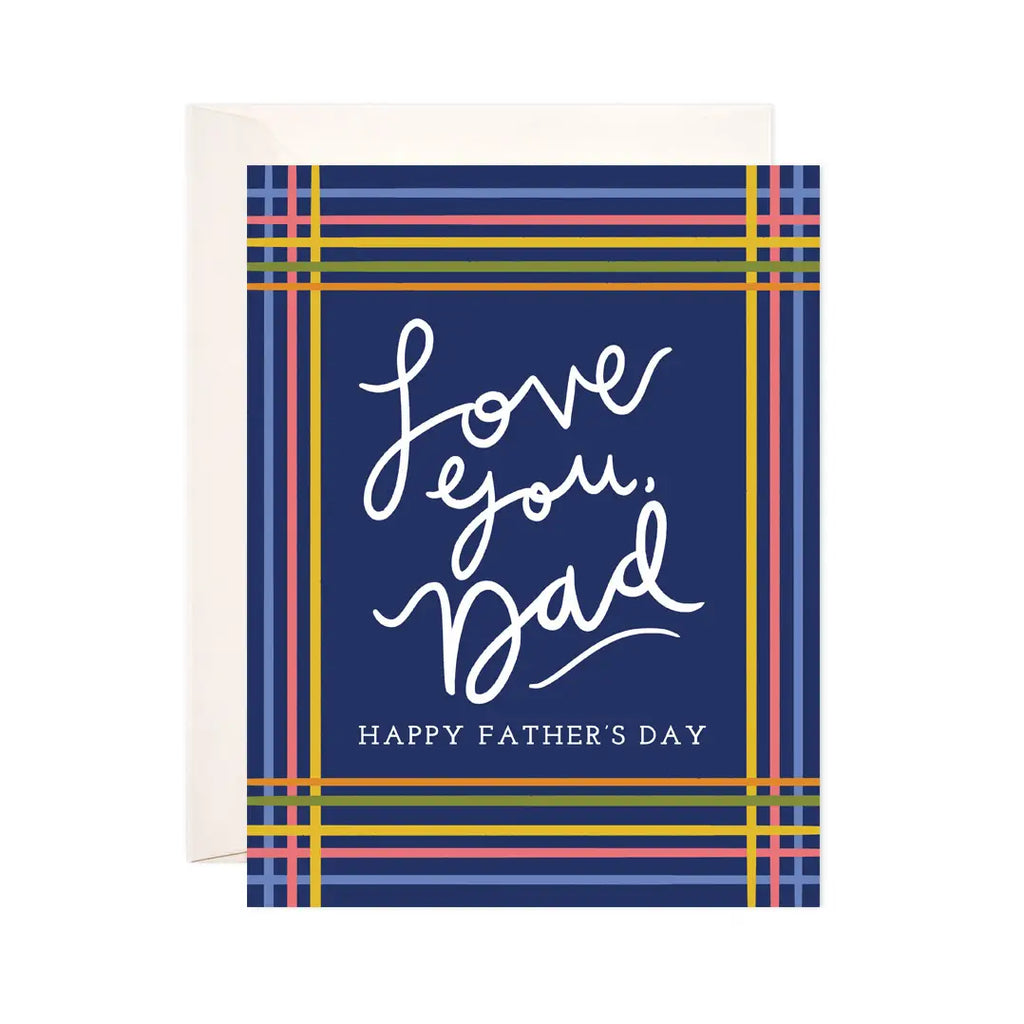 Love Dad Stripes Greeting Card