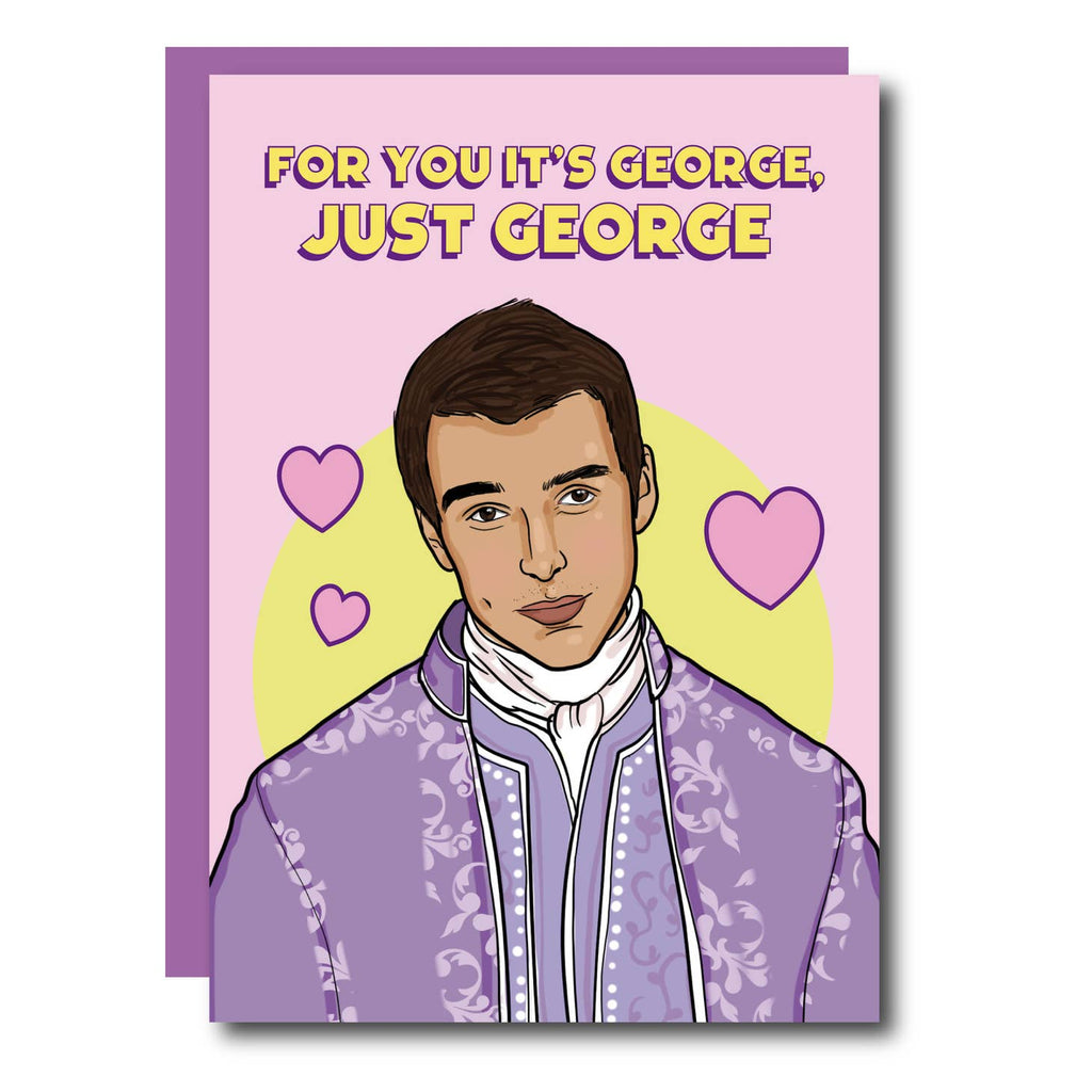 Just George King George Bridgerton Greeting Card