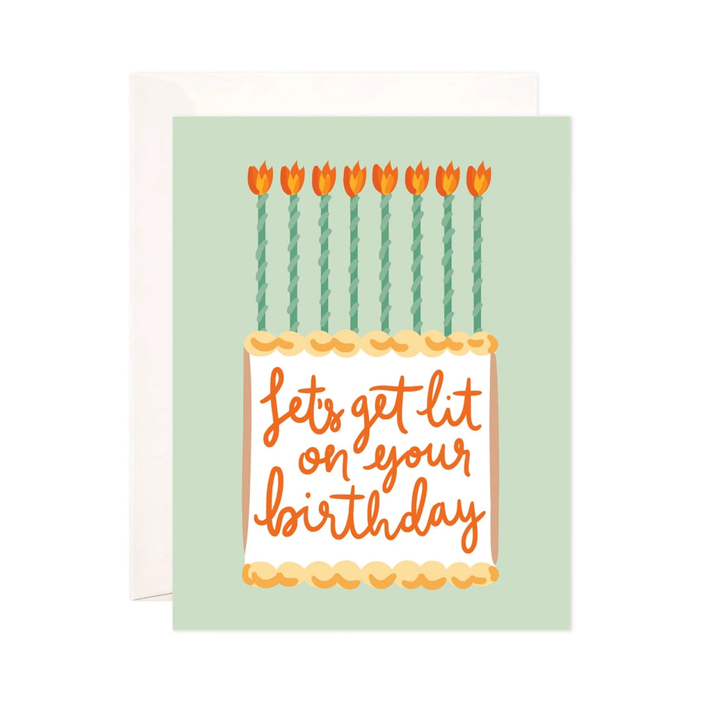 Lit Birthday Greeting Card - Punny Birthday Card