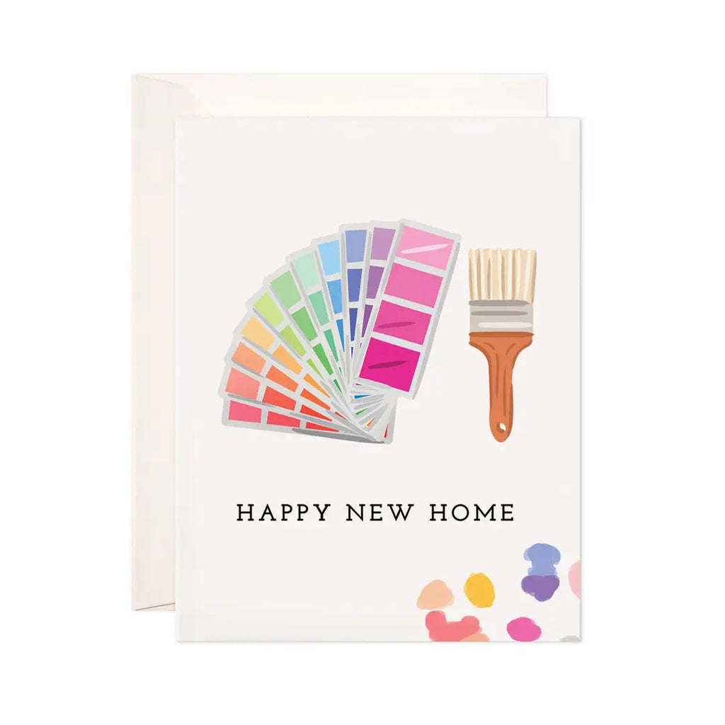 New Home Paint Greeting Card - Housewarming Gift