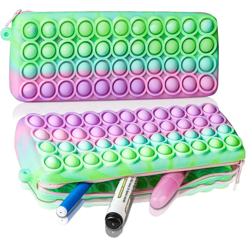Colorful Pencil Pop-It Case