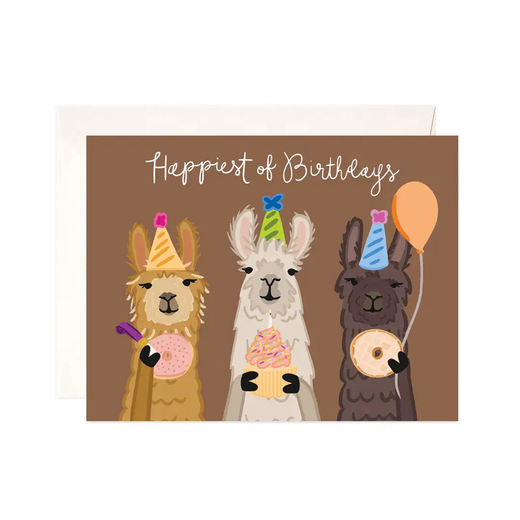 Llama Birthday Greeting Card - Birthday Card