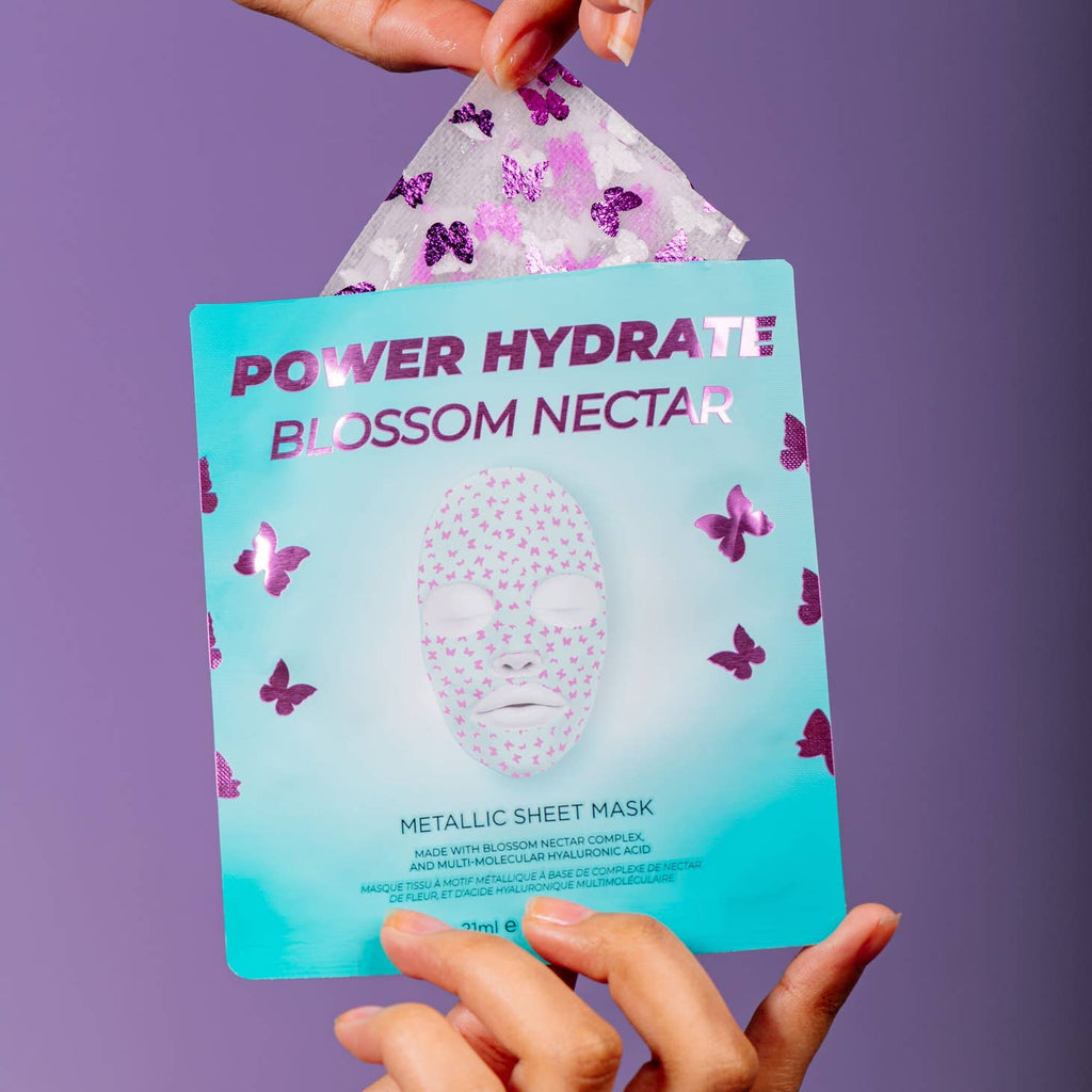 Power Hydrate Blossom Nectar Metallic Face Sheet Mask