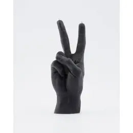 Black Peace Sign Candle