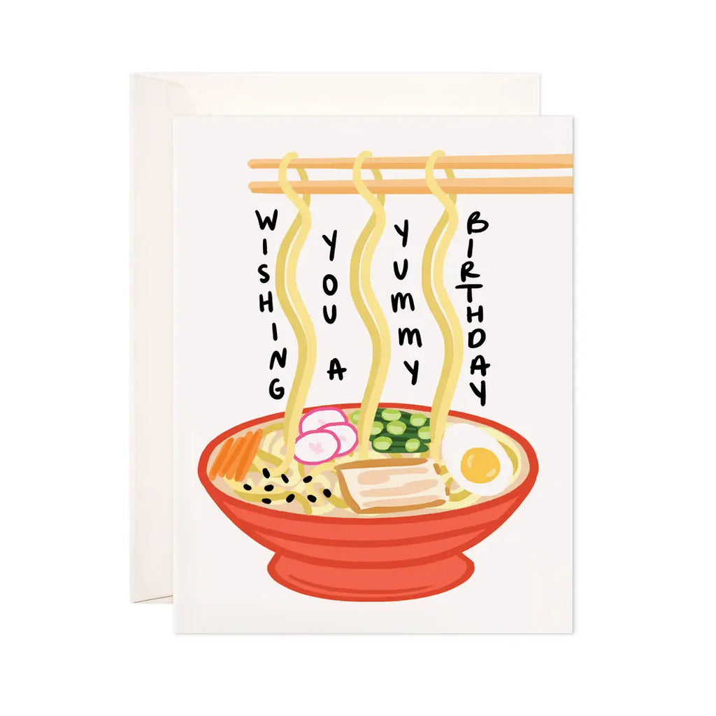 Birthday Noodles Greeting Card - Birthday Card