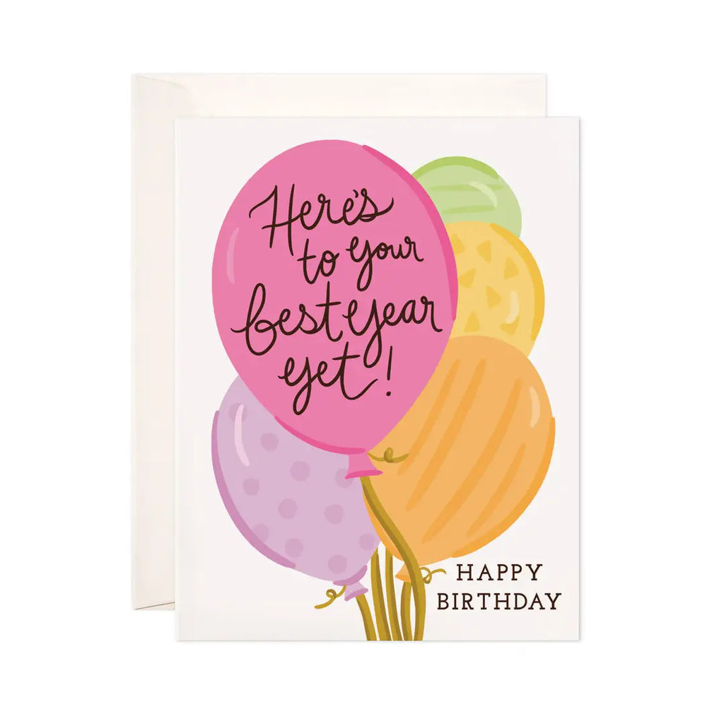 Best Year Yet Greeting Card - Birthday Card