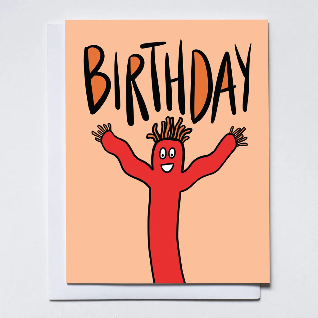 Wavy Arm Guy Birthday Card
