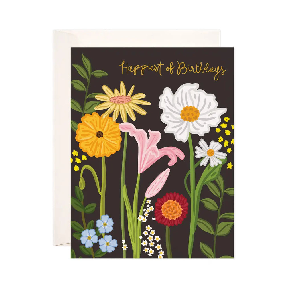 Wildflowers Birthday Greeting Card - Birthday Card