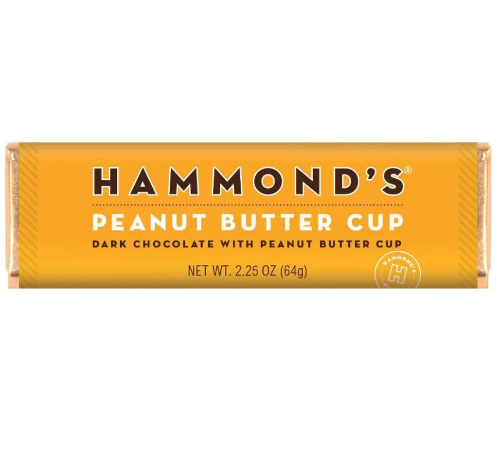 Dark Chocolate Peanut Butter Cup Hammond's Candy Bar