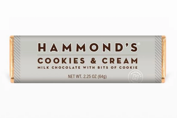Cookies and Creme Milk Chocolate Hammond's Candy Bar