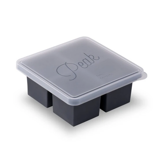 Charcoal Cup Cubes Freezer Tray - 4 Cubes