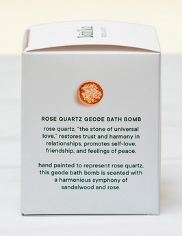 Rose Quartz Geode Bath Bomb