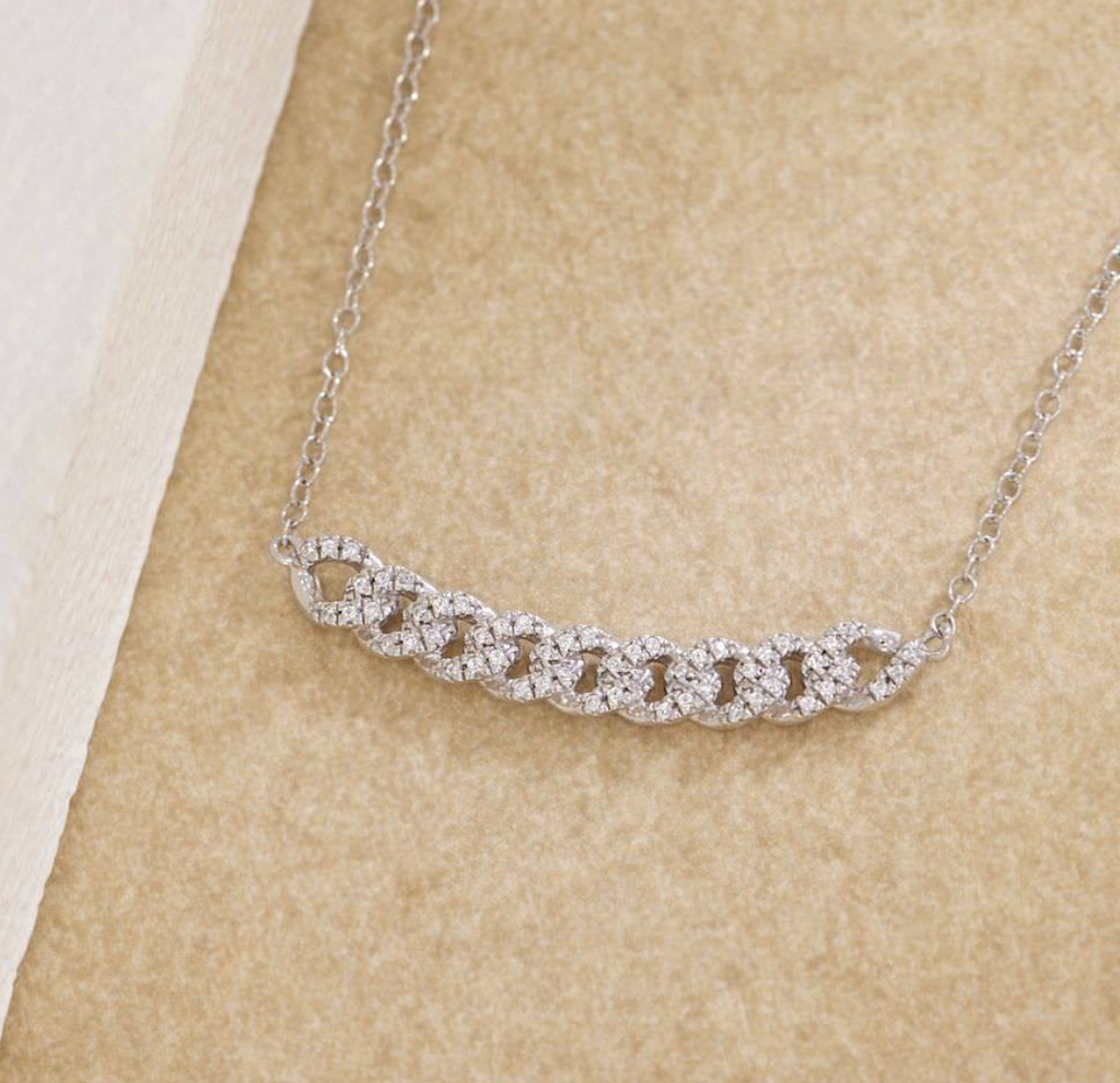 Close Knit Necklace Silver