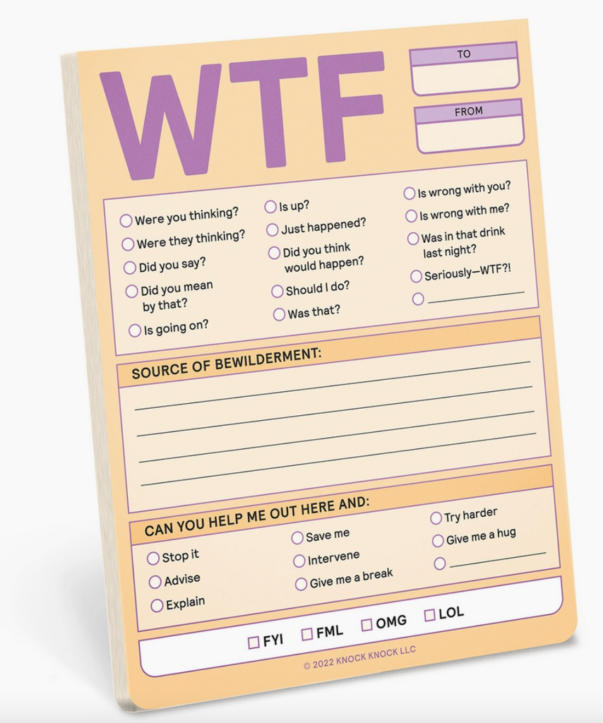 WTF Nifty Note Pad