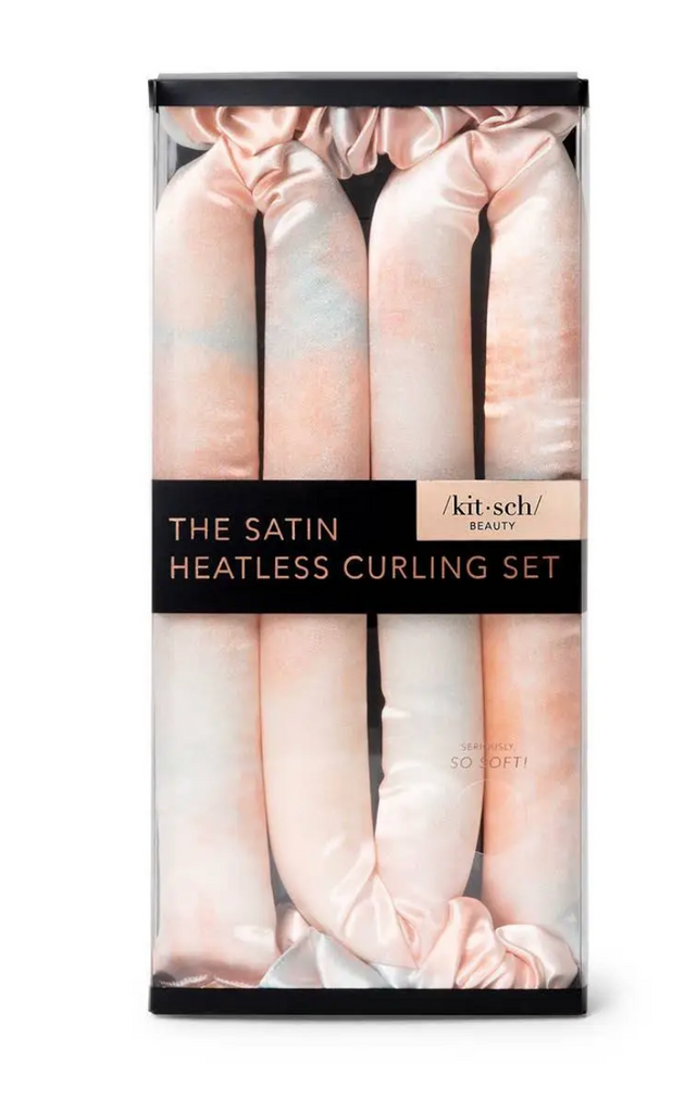 Satin Heatless Curling Set - Sunset Tie Dye