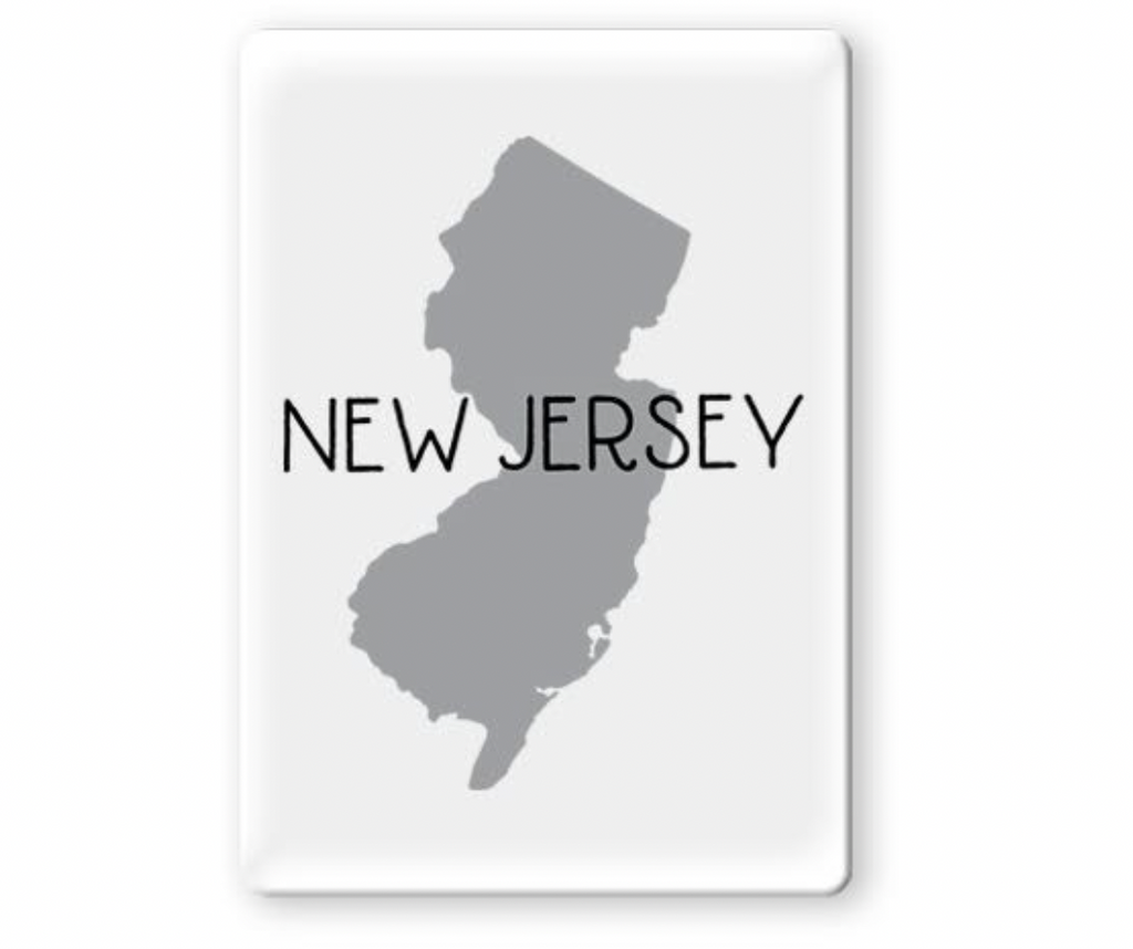 New Jersey Grey Magnet
