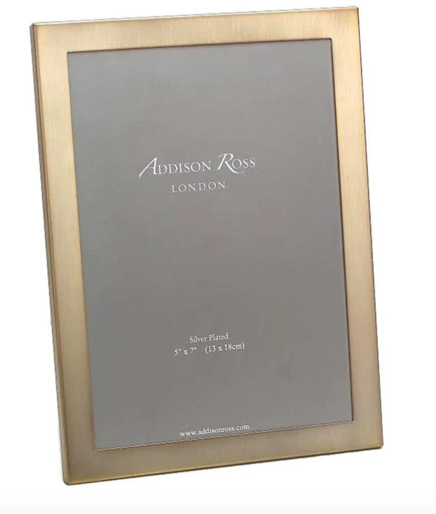 Matte Gold Photo Frame with Squared Corners
