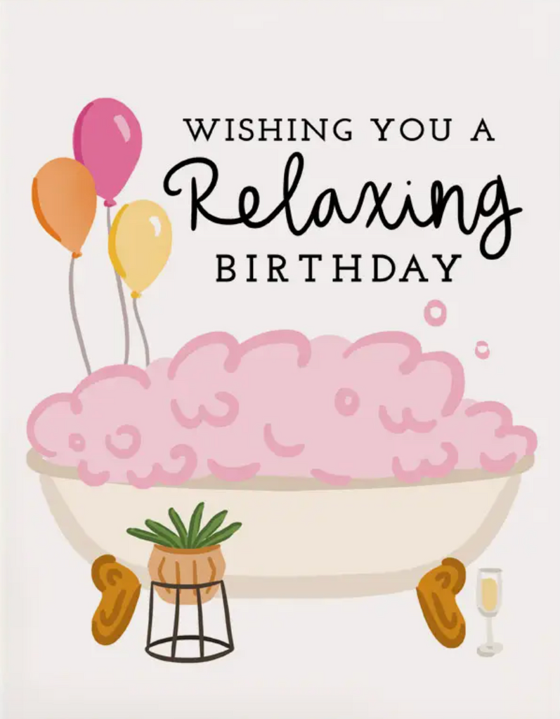 Relaxing Birthday Greeting Card