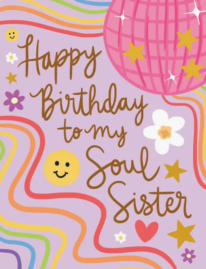 Soul Sister Bday Greeting Card