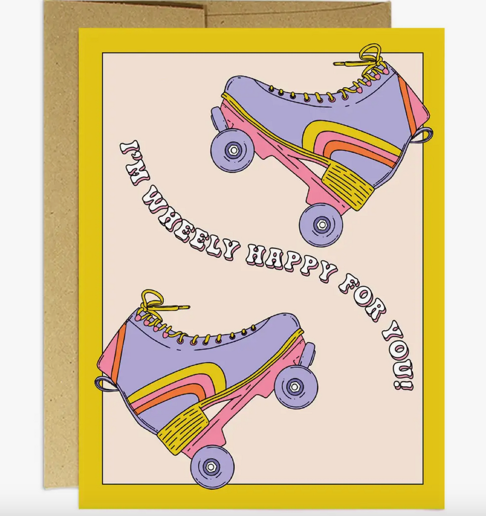 Wheely Happy for You Greeting Card