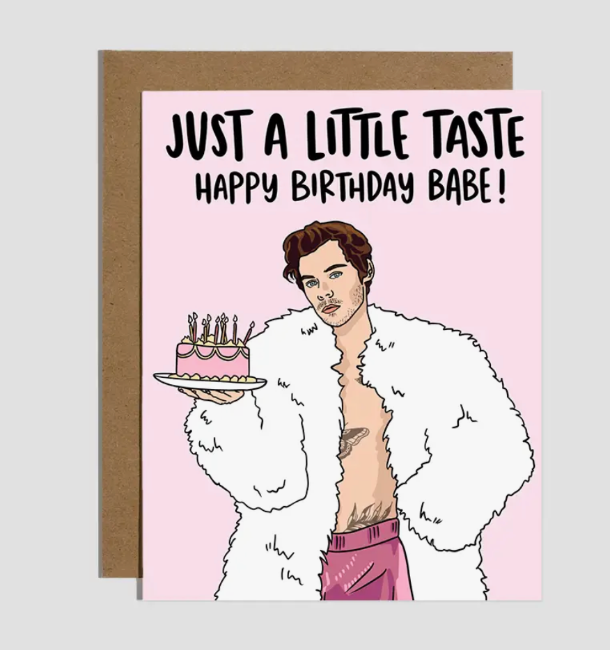 Harry Just A Little Taste Cake Birthday Card