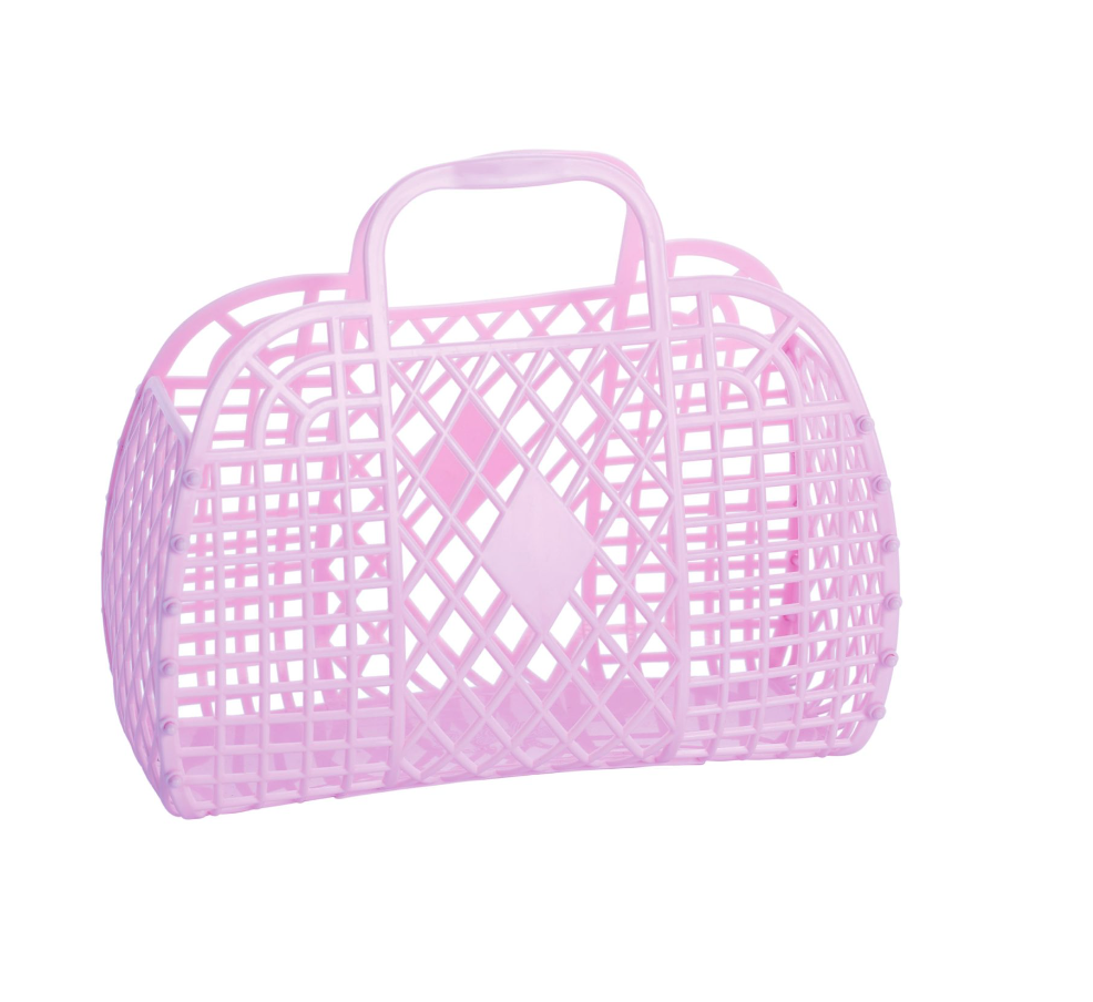 Lilac Small Retro Basket